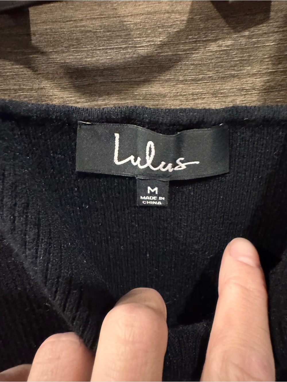 Lulu’s Black Knit Peplum Tank Top - Picture 3 of 4